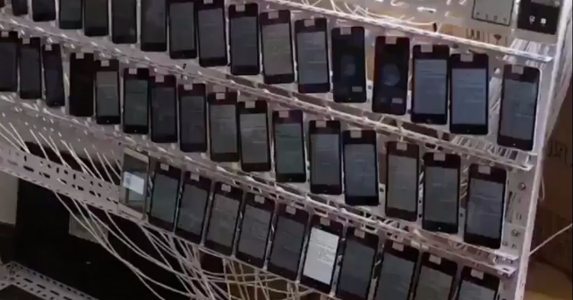 A chinese click farm...