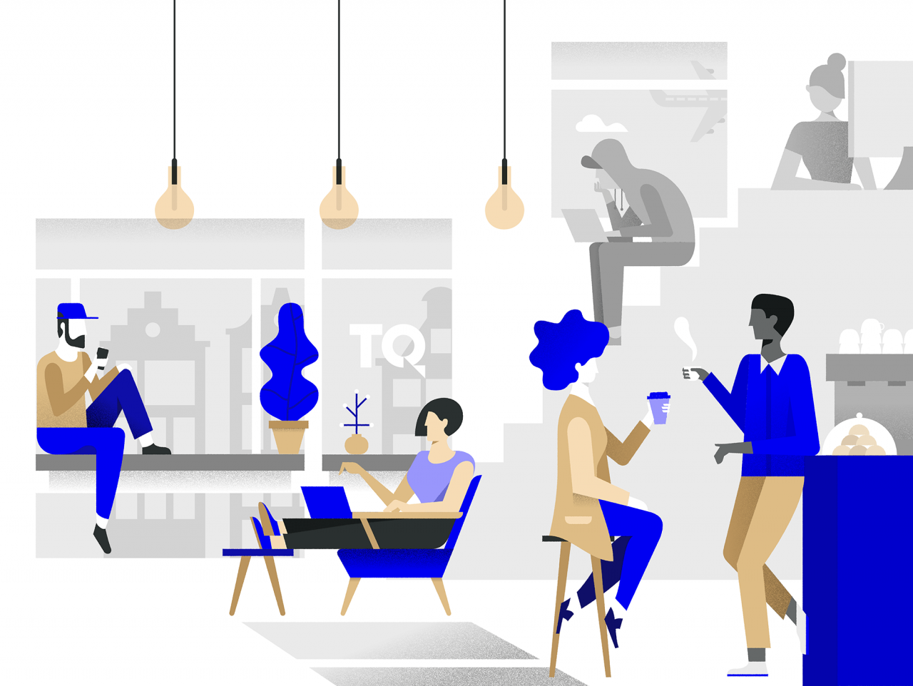 Integrate social media in your offline community.