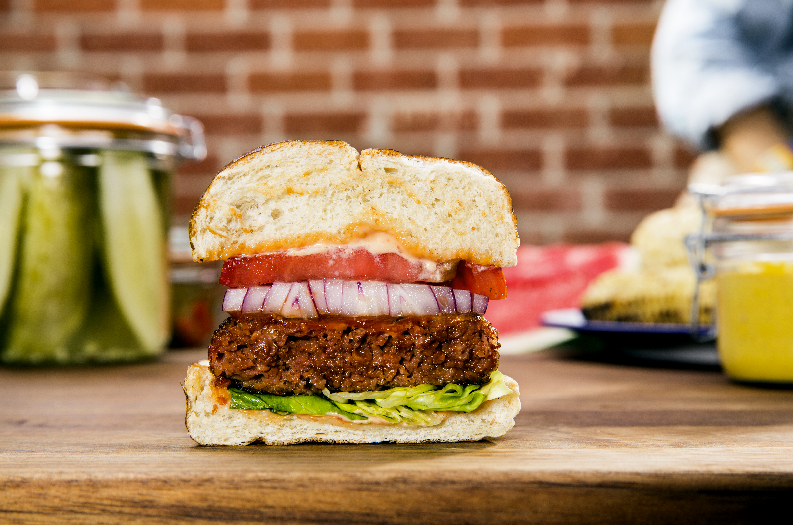 A plant-based burger