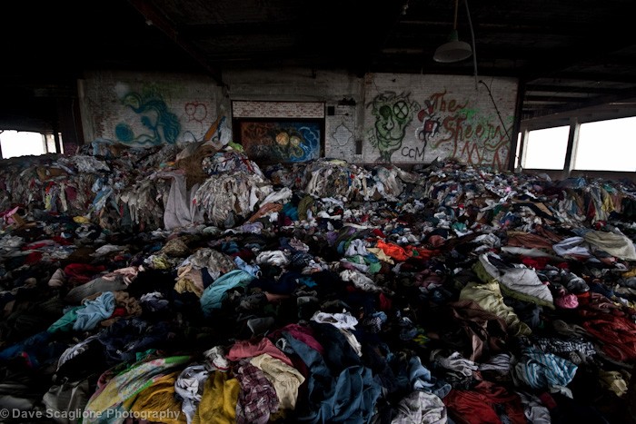 Textile waste. Image by Dave Scaglione