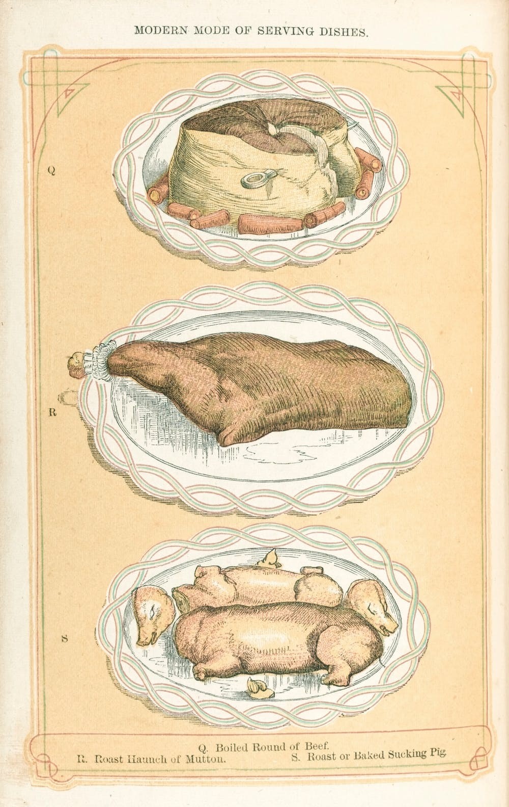 Advice on serving meat from Mrs Beeton’s Book of Household Management, 1861. Wellcome Collection, CC BY-SA