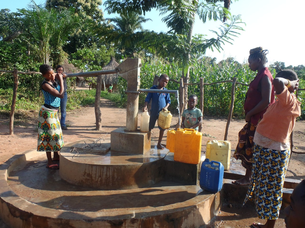 A water and sanitation station in the Democratic Republic of Congo. Photo: EC/ECHO/Damien Blanc.