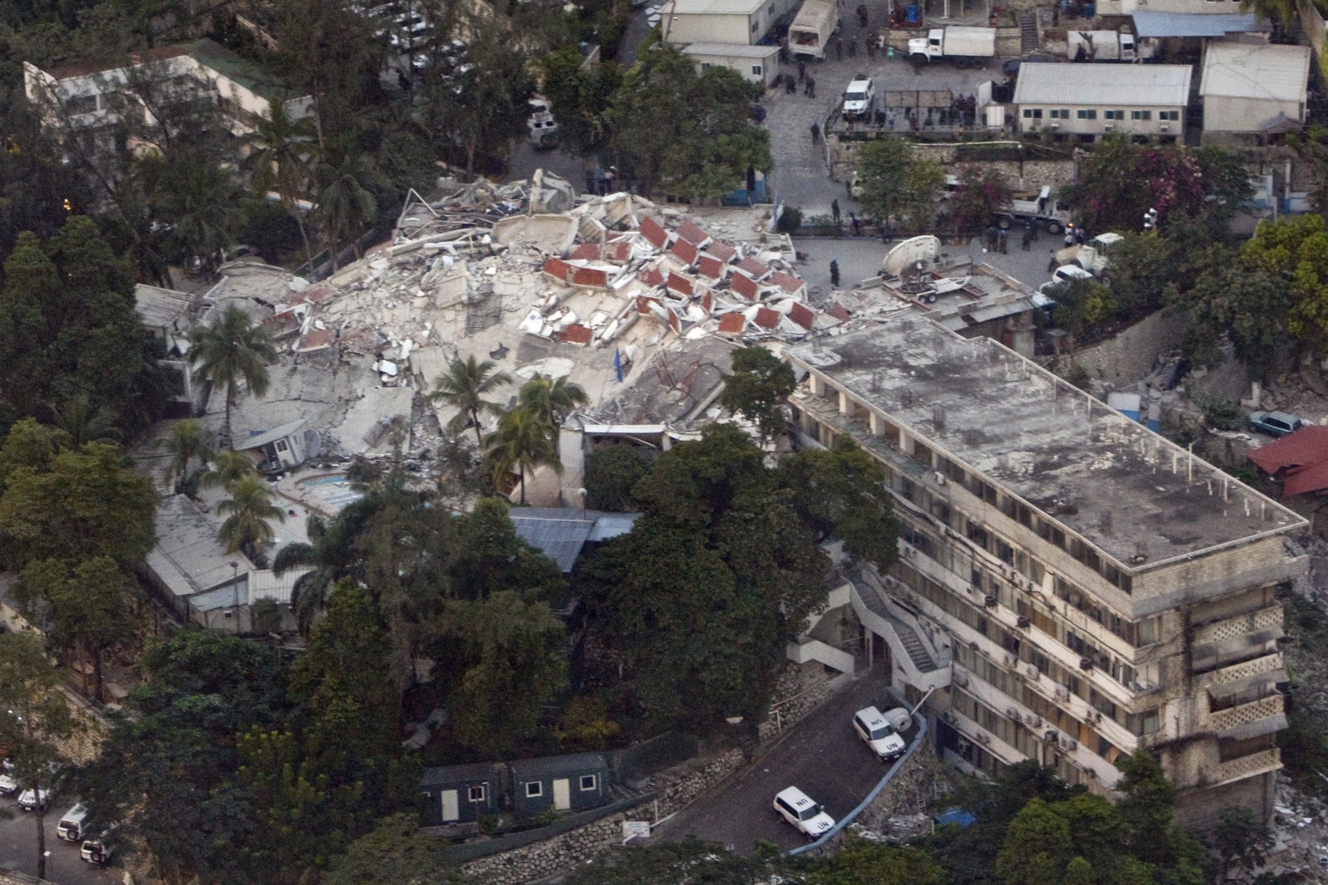 UN headquarters after 2010 earthquake